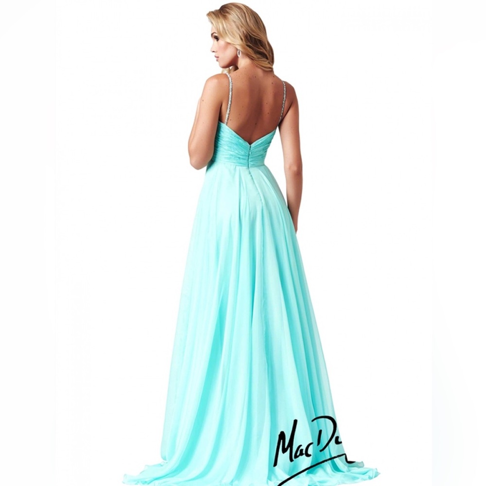 Mac Duggal 64676 (ONLY SIZE 4 AQUA)